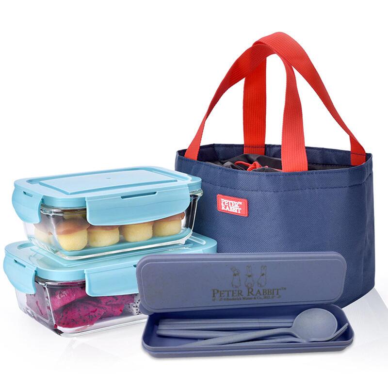 Peter Rabbit Fresh Blue Glass Two-Piece Set (Tableware) Pr-T1321 Peter Rabbit Fresh Blue Glass Two-Piece Set (Tableware) Pr-T1321