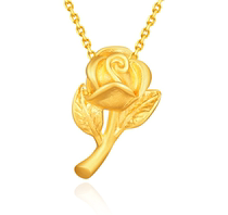 Zhaojun jewelry gold rose necklace