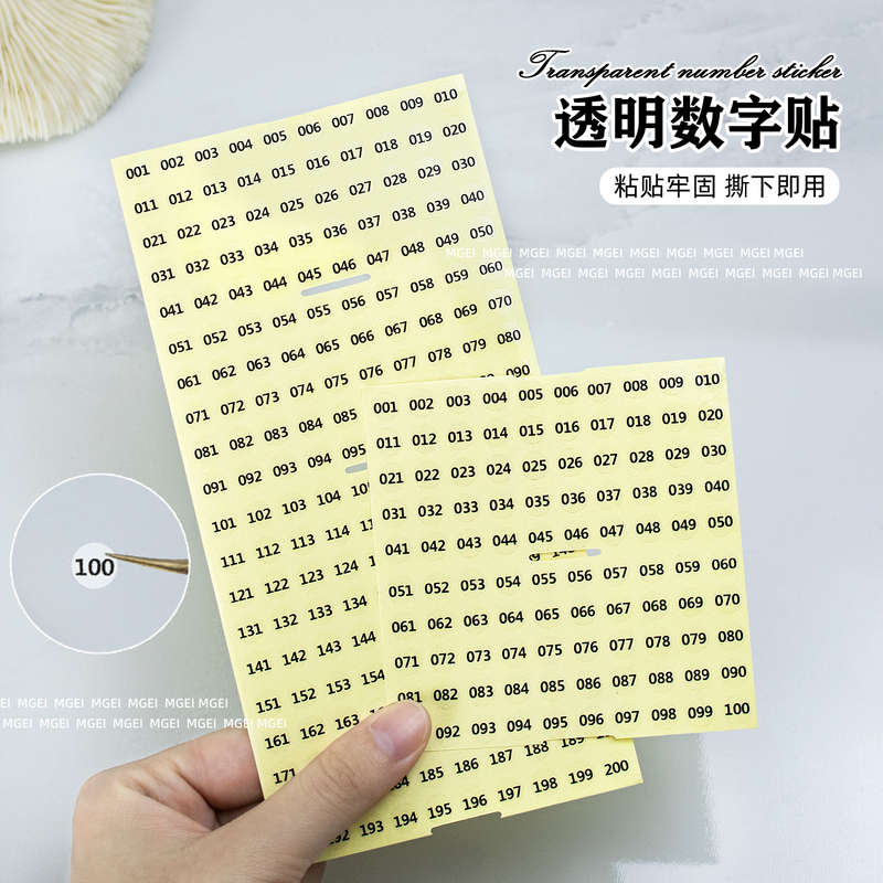 Nail Art Transparent Number Sticker Display Board Color Card Nail Polish Gel Number Color Code Label Marking Serial Number Sticker Nail Art Transparent Number Sticker Display Board Color Card Nail Polish Gel Number Color Code Label Marking Serial Number Sticker