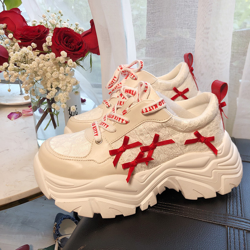 So Cute! Hello Kt*Mj Dream Collaboration Thick-Soled Sports Dad Shoes Breathable Platform Sole Lolita So Cute! Hello Kt*Mj Dream Collaboration Thick-Soled Sports Dad Shoes Breathable Platform Sole Lolita