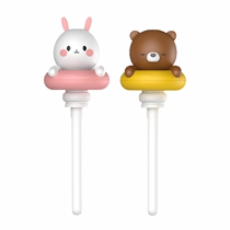 (Humidifiers) USB Bottle Cap Plus Wet Portable Mini Cute Cartoon Small Rabbit Small Bear On-board Atomization Anti-Drying