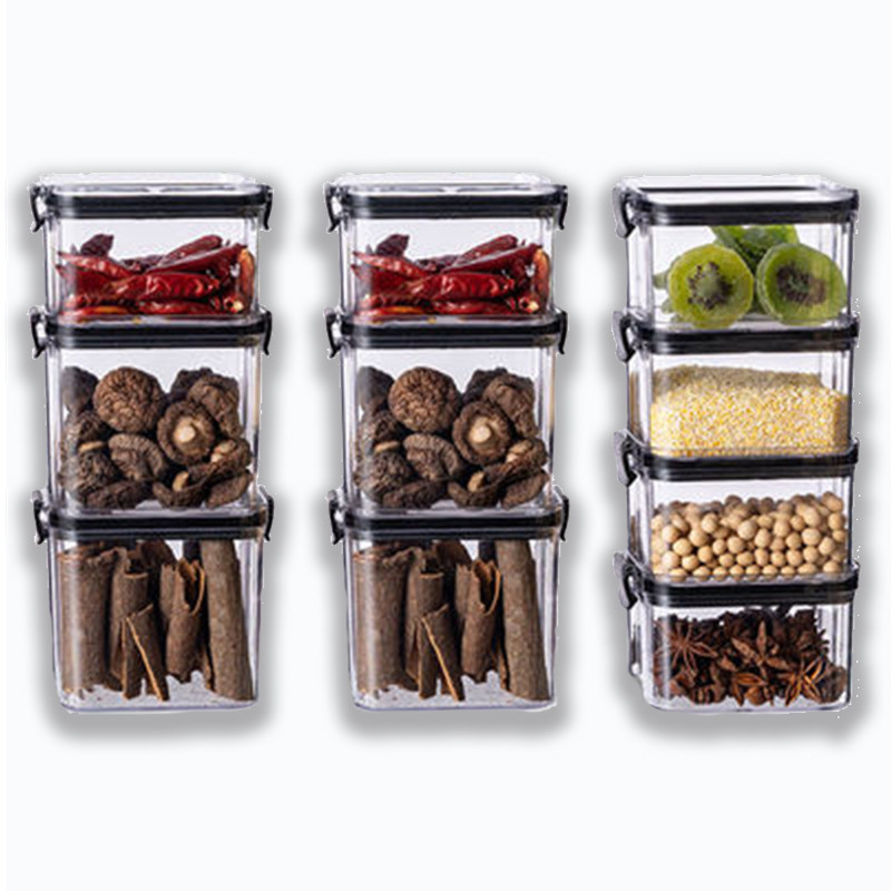 (Grain Intake) Transparent Plastic Nuts Five Valleys Snacks Tea Miscellaneous Cereals Kitchen Containing Box storage Hermetic Tank
