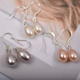 Tide, натуральные изысканные маленькие серьги из жемчуга, простой и элегантный дизайн, популярно в интернете