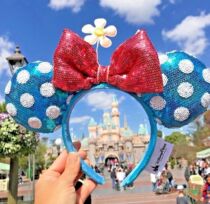 (DISNEY USA) Minnie Timeless Minnie sequins retro ear hair hoop