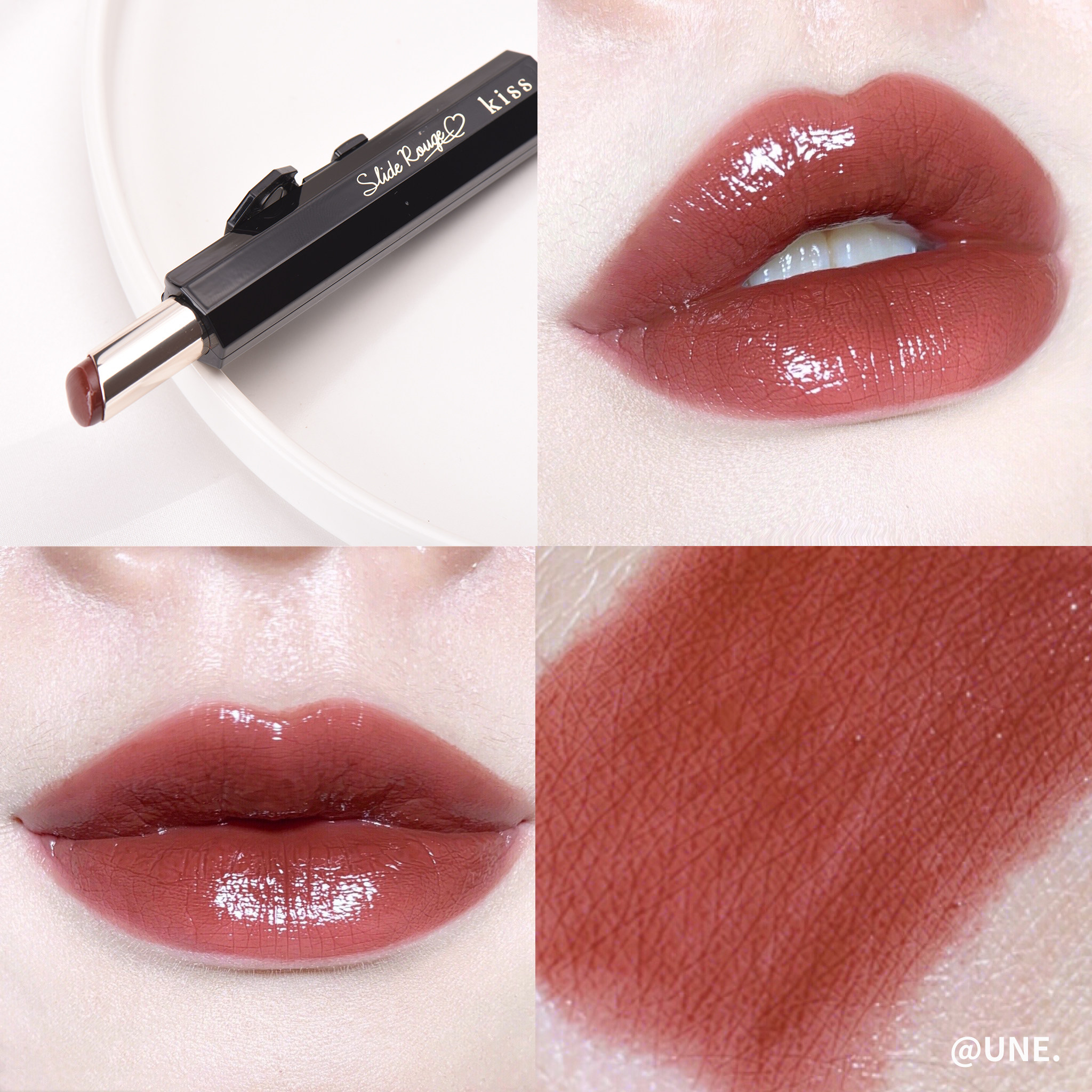 Japan KISS nourishing moisturizing high hair color lipstick lipstick lipstick with a single hand 3 s upper makeup red brown