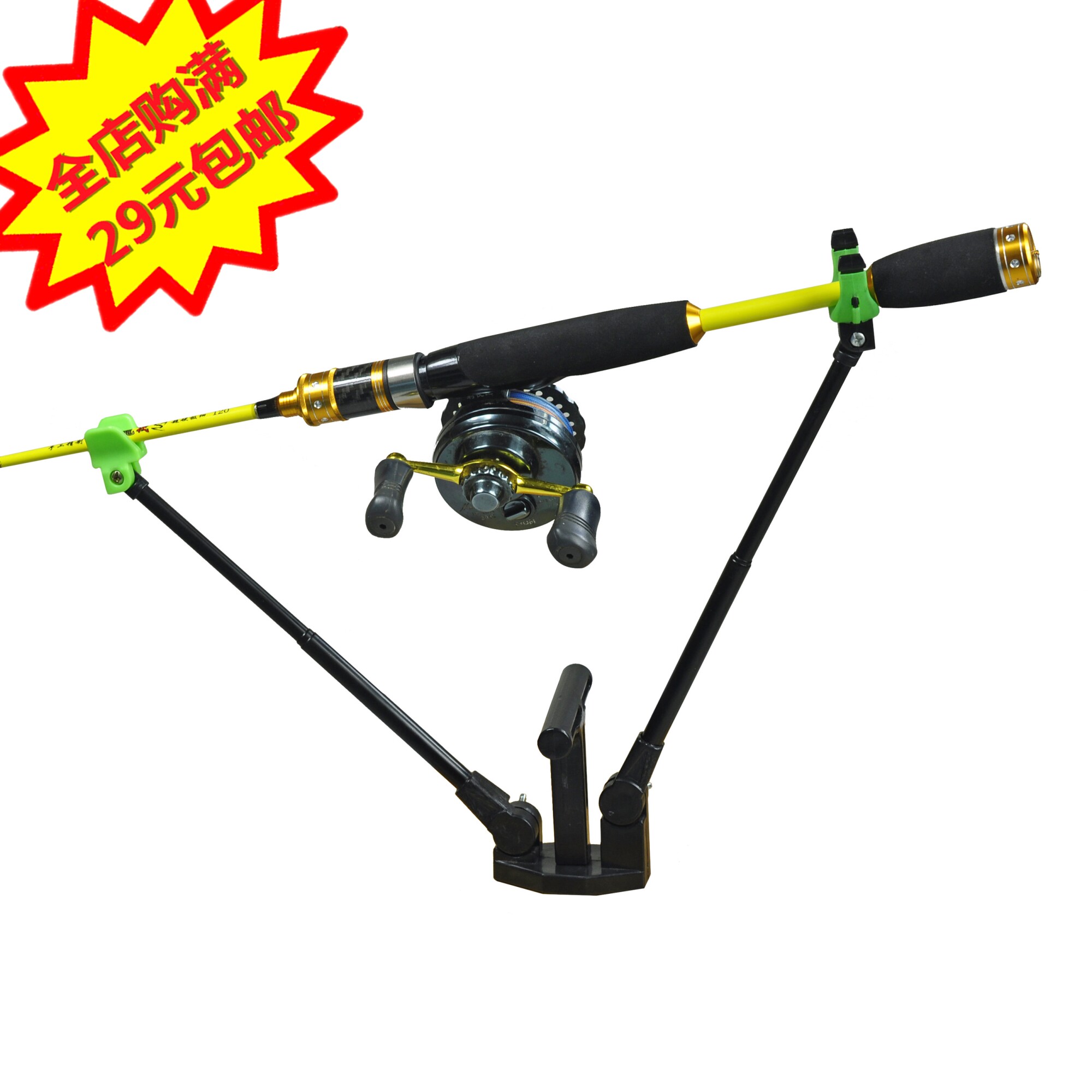 Raft fishing stents can be pinned on wooden planks Rod Fish Rafts-rafts Wooden Boat Railing Bridge Raft-fishing Raft Rod bracket