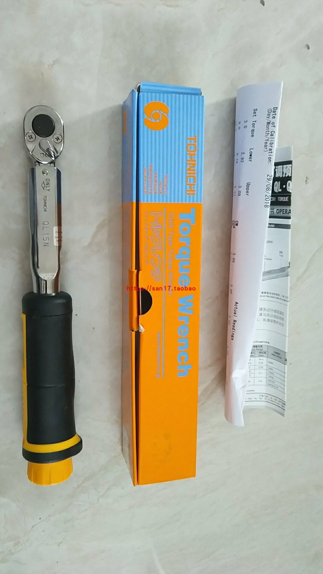 Japan TOHNICHI East Day Ratched Torque Wrench Wrench Wrench QL15N 3-15NM Spot