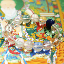  Sanyuan Mountain Hall Taoist Quiet Sutra Natural white crystal hand skewers Ningxin soothe nerves and relieve disasters Hand skewers men and women