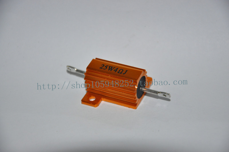Gold aluminum shell resistance Precision aluminum shell resistance RX24-25W4RJ 4 ohms