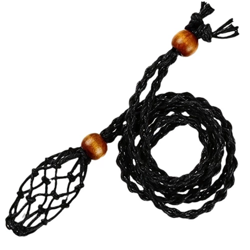 Плетеное ожерелье, подвеска, плетеная природная руда ручной работы