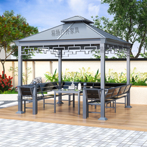 Outdoor patio pavilion Pavilion Villa garden Yangguang Room folk Scenic Area Awning Terrace Casual Aluminum Alloy Kiosk