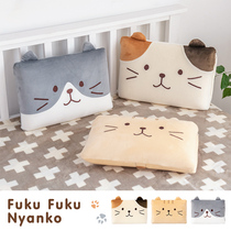 Japanese Cat pillow bedside waist cushion Japanese plush cartoon cute office home sofa pillow