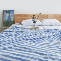 Japanese-style striped cool cover blanket summer cool quilt air-conditioned cool skin-friendly single double thin quilt washable