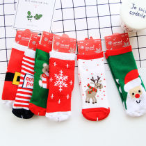 Special price 1-3-6-10-year-old Christmas Sox childrens warm socks Mens and womens baby socks thickened hair circles socks