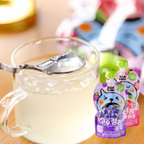 Korea Coca-Cola queer QOO sucking jelly white peach grape pudding juice smokable snack 130g