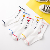 Japanese food summer fruit series Japanese fruit pattern Academy wind Joker Cute Sports stockings