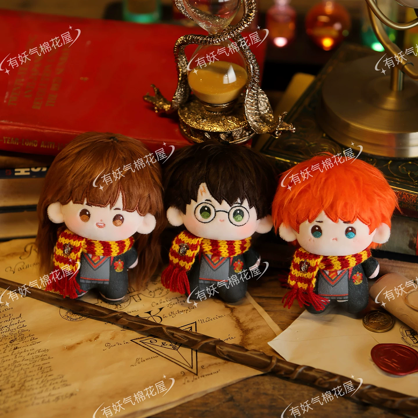 妖气家 10cm Nunu body Harry Potter doll printed body Draco Hogwarts House doll Hermione