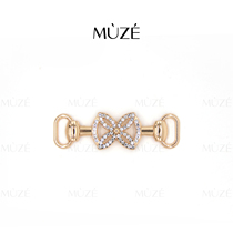 Four Leaf Grass Inlaid Drill Light Gold Hanging Decoration Shoes Bag Hug Pillow Soft Fit room Modern light extravagant girl DIY