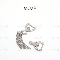 Accessories Brooch Clothing DIY Gold & Silver Bicoloured Shoes Bag Accessories Chest Pin Buckle Handmade Water Drill Bracelet Crystal