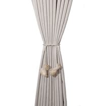 Minimalist modern rental room No perforated window yarn bales with a pair of clothing INS lace Flowers Curtain strap