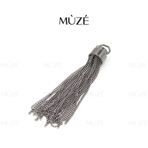 Curtain chain flow Suzinc alloy metal light and luxurious wind pendant INS-like board room curtain-body decorative accessories