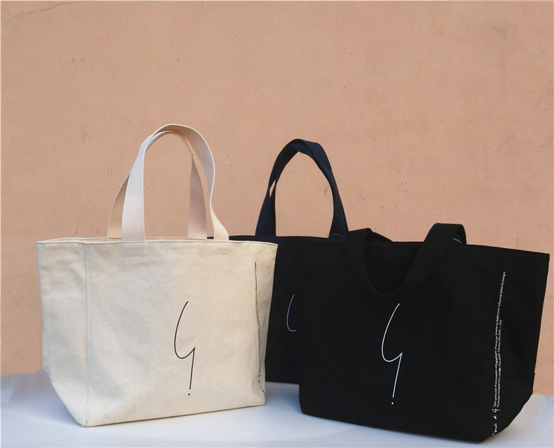 Japan and South Korea large-capacity new canvas literary leisure shopping bag ab one-shoulder handbag