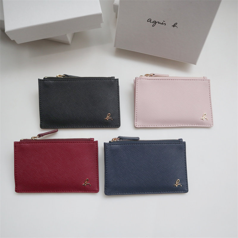 ab multi-blocking l pull chain large card bag anti-scraping cross bullskin ag b Japan-ROK new zero wallet