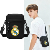 Football peripheral crossbody bag, lightweight casual shoulder bag, boys' junior high school and primary school student mobile phone bag, coin purse, small backpack