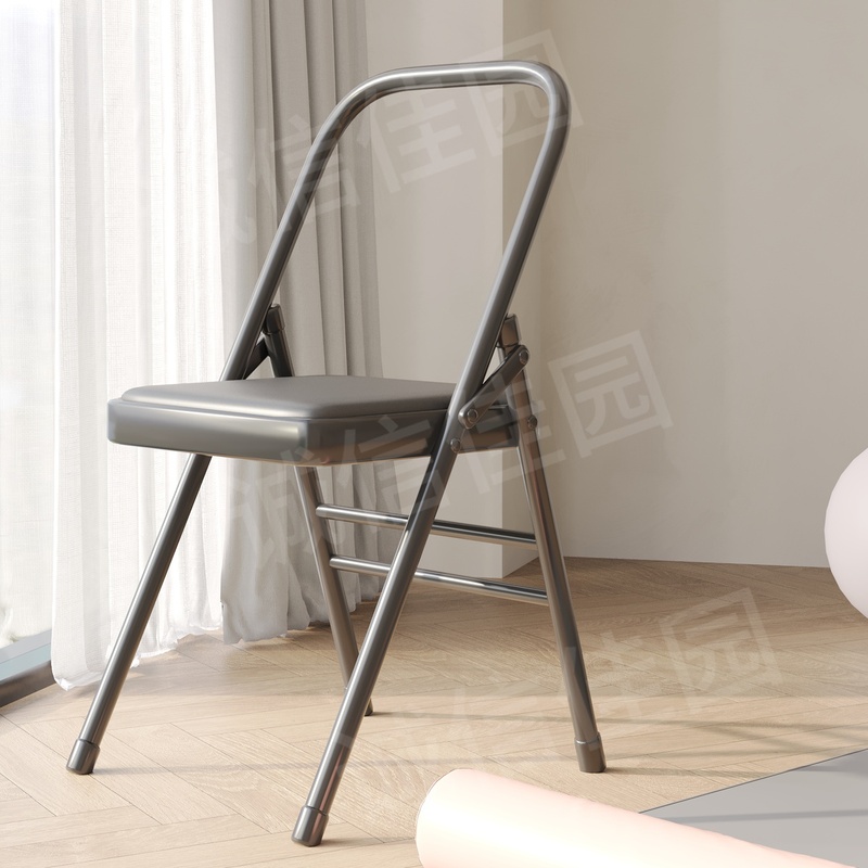 Yoga Chair Iyengar Auxiliary Yoga Chair Pu Surface Yoga Chair Auxiliary Chair Folding Stool Pilates Chair