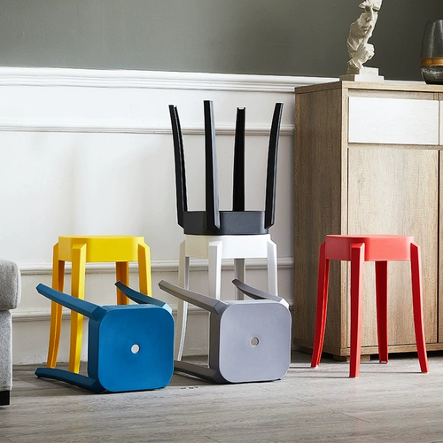 Пластиковый стул сгущенным для взрослых домашний обеденный стол высокий скамей