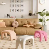 Табурет для пеленания обуви для кошек Животное Интернет Знаменитости Бархатный табурет из ягненка Косметический табурет Косметический стул Входной табурет Диван-табурет с входной дверью