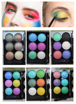 Stage performance eye shadow blue mint green purple Pink Yellow Earth smoky Pearl Waterproof Eye Shadow Children adult available