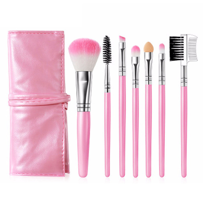 Eye Shadow Blush Honey Powder Brush Combined Makeup Bag Brush Pack Seven Pieces Color Makeup Makeup Tool Beginner's Choice