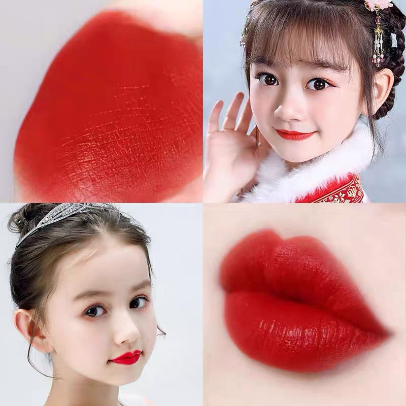 Easy to color nourishing mouth red with big red lipstick queen orange flesh nude color palate red lip gloss