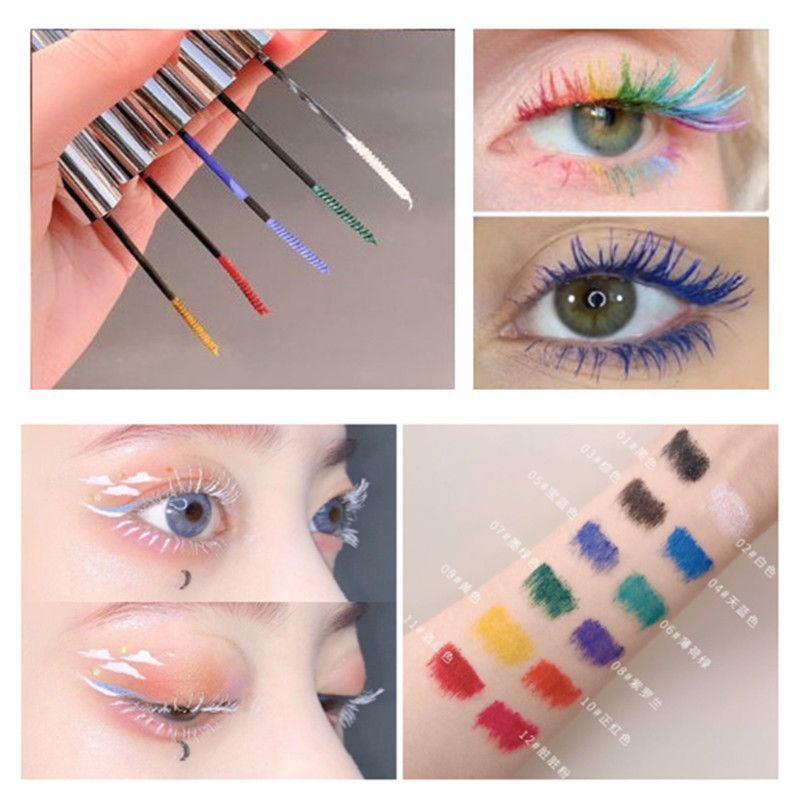 Cosplay StreamExhibition White Color Mastermascara Toy Waterproof Long Extremely Fine Mastermascara Can Be Eye-dyed