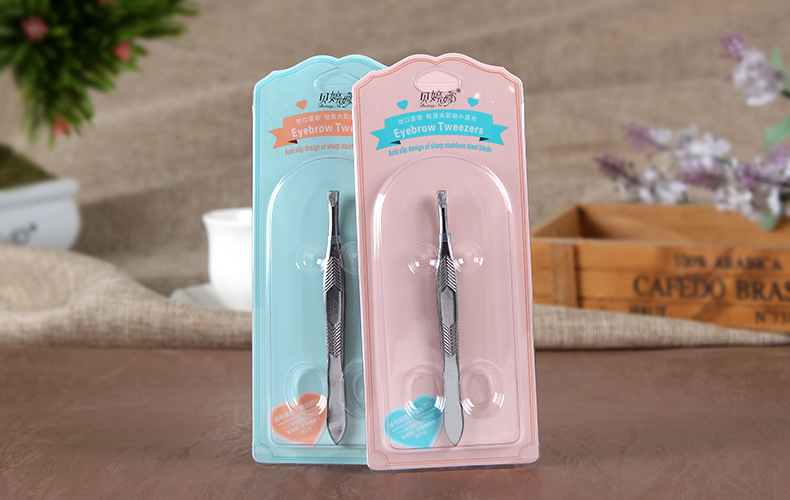 Stainless Steel Brow Brow with flat brow eyebrow clamp eyebrow pliers tweezers Cosmetic Cosmetic Brow Tools