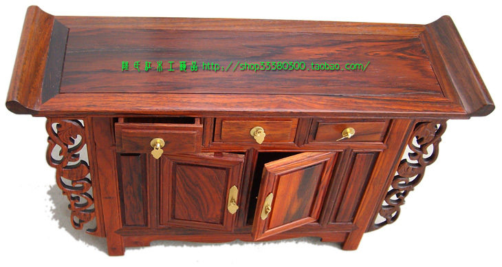 Boutique miniature furniture series Lao red acid branches wood incense case Several micro-sculpted tables Several pendulum pieces (Lu's red wood)