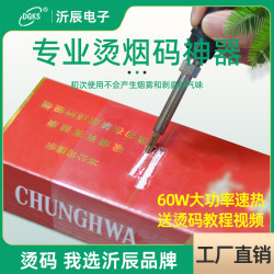 Professional Cigarette Code Stamping Tool, Portable Electric Soldering Iron, Cigarette Code Stamping Tool, Fast Heating 60W Code Stamping Device, Code Scraper