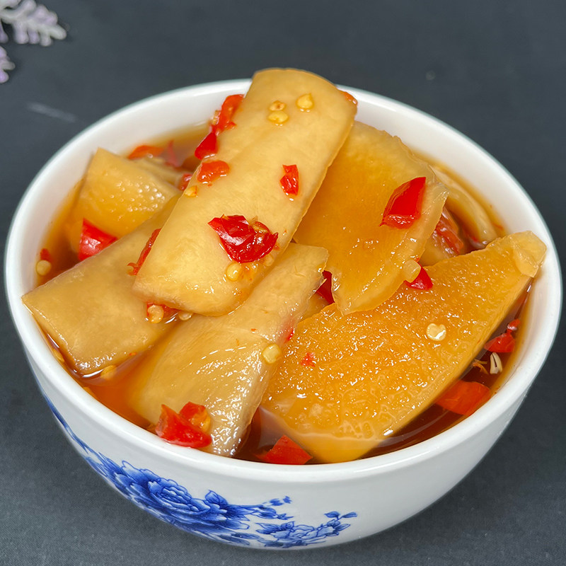 Jiangxi Teprote pure handmade Shuangkou Luo Radish Peel Acids Sweet and spicy Pregnant Women's Next Meal Appetizing Sauerkraut Jam 500 gr