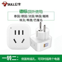 Bulls German standard European socket Netherlands Sweden Iceland Egypt Israel Ukraine Hungary power converter head