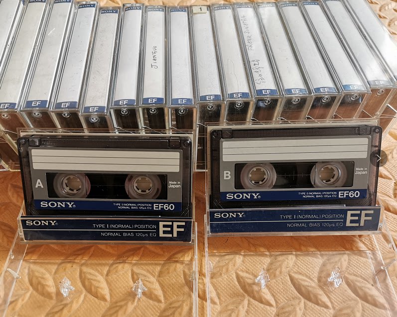 Second-hand SONY Sony Deep Blue 88 Edition EF60 Recording cassette tape (single disc price)