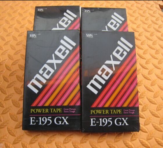 Brand new Wansheng Maxell E-195 GX videotape Large half videotape 195 minutes