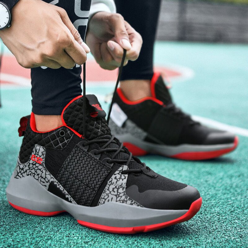 Owen Basket Sneakers 2020 New High Cylinder Abrasion-Proof Anti-Slip MARTIAL ARTS BLACK TAI CHI WHITE STUDENTS WAR BOOTS SNEAKERS