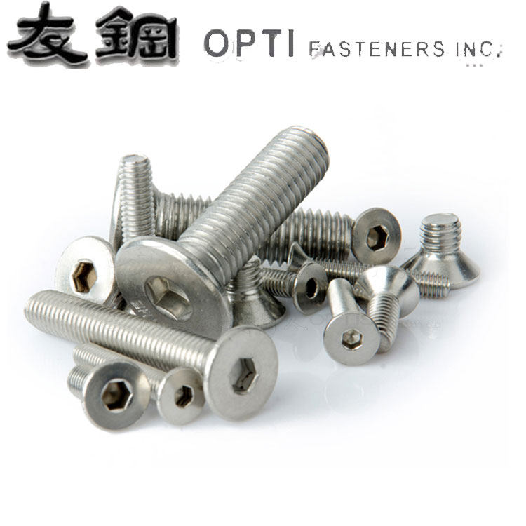 A4-70 316 stainless steel countersunk head socket head cap screws DIN7991 M6*8 10 12 16 20 25 30