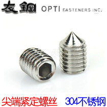 DIN914 304 stainless steel tip inner hexagonal compact screw GB78 headless machine rice M2 5M3M4M5-M16