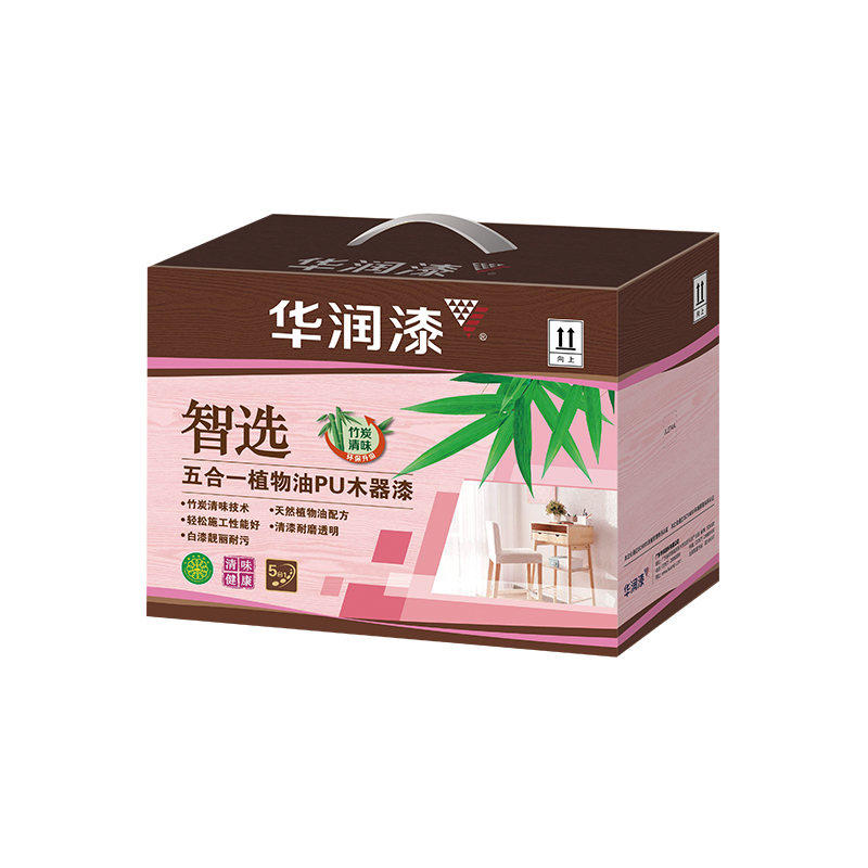 Smart selection of vegetable oil 5-in-1 PU half-light clear paint