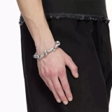 Браслет с косичкой подходит для мужчин и женщин, серебряное ювелирное украшение, изысканный стиль, простой и элегантный дизайн