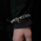 Браслет с косичкой подходит для мужчин и женщин, серебряное ювелирное украшение, изысканный стиль, простой и элегантный дизайн