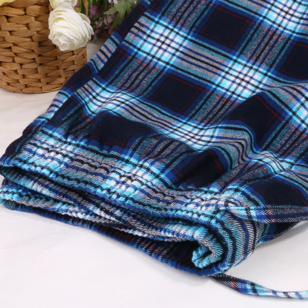 Mùa xuân và mùa thu nam Quần lửng cotton chất béo Quần cotton nhà Quần cotton Kích thước lớn Chất liệu cotton mềm mài không thể bóng quần tây nữ