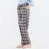Quần pyjama mùa hè quần cotton nữ chân quần có thể mặc ngoài mùa mềm quần thường xuyên ở nhà quần áo thể thao Quần tây